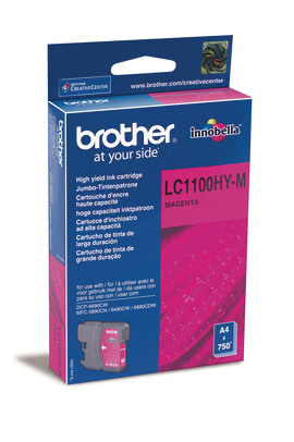 BROTHER Tintenpatrone HY magenta LC-1100HYM MFC-6490CW 750 Seiten