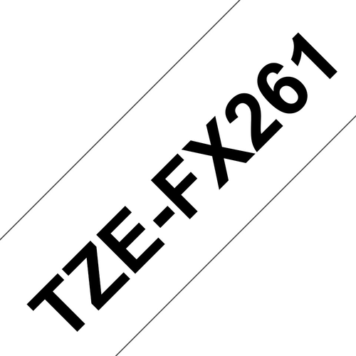 PTOUCH Flexitape lamin. schwarz/weiss TZe-FX261 zu PT-550 36 mm