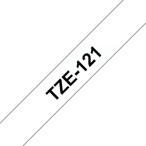 PTOUCH Band, laminiert schwarz/klar TZe-121 PT-1280VP 9 mm