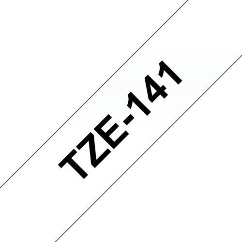 PTOUCH Band, laminiert schwarz/klar TZe-141 PT-2450DX 18 mm