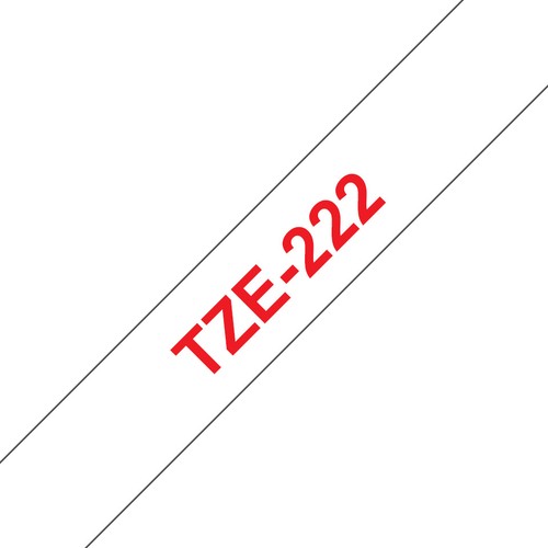 PTOUCH Band, laminiert rot/weiss TZe-222 PT-1280VP 9 mm