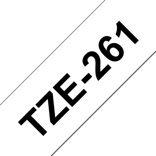 PTOUCH Band, laminiert schwarz/weiss TZe-261 PT-3600 36 mm