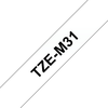PTOUCH Band, lam. schwarz/klar-matt TZe-M31 PT-300 12 mm