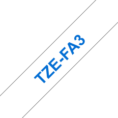PTOUCH Textilband blau/weiss TZe-FA3 zu PT-200,300,500 Länge: 3m