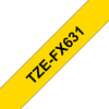 PTOUCH Flexitape lamin. schwarz/gelb TZe-FX631 zu PT-550 12 mm