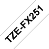 PTOUCH Flexitape lamin. schwarz/weiss TZe-FX251 zu PT-550 24 mm