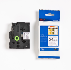 PTOUCH Band,nicht lam. schwarz/weiss TZe-N251 PT-300 24 mm