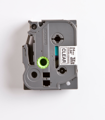 PTOUCH Band, strong/adh. schwarz/klar TZe-S151 PT-300 24 mm