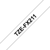 PTOUCH Flexitape lamin. schwarz/weiss TZe-FX211 zu PT-550 6 mm