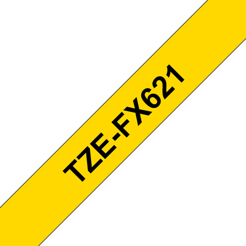 PTOUCH Flexitape lamin. schwarz/gelb TZe-FX621 zu PT-550 9 mm