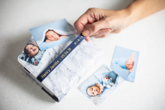 PTOUCH Band, laminiert gold/blau TZe-RN34 PT-DV600VP 12 mm