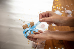 PTOUCH Band hellblau/gold TZE-RL34 Tze Geräte 12-36mm