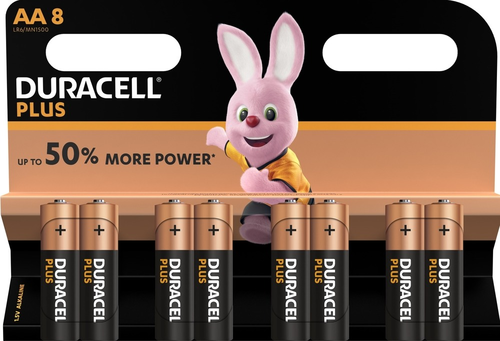 DURACELL Batterie Plus Power MN1500 AA, LR6, 1.5V 8 Stck