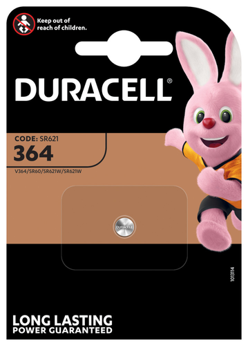 DURACELL Knopfbatterie Specialty 364 V364, SR60, SR621W, 1.5V