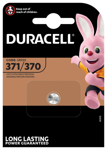 DURACELL Knopfbatterie Specialty 371/370 V371, V370, SR69, SR92, 1.5V