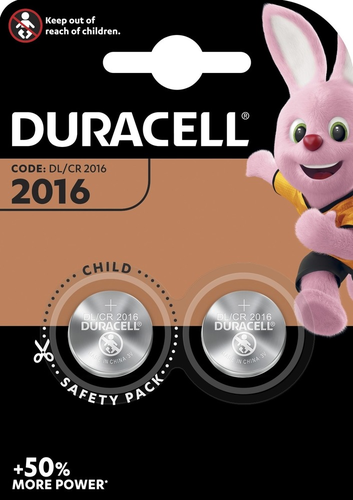 DURACELL Knopfbatterie Specialty CR2016 B2 CR2016, 3V 2 Stck