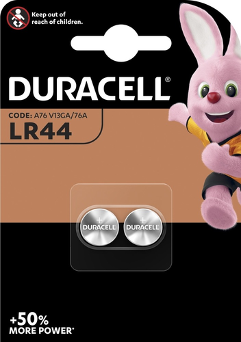 DURACELL Knopfbatterie Specialty 76A LR44, 1.5V 2 Stck