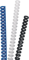 GBC Binderücken 8mm A4 388019E schwarz, 34 Ringe 50...