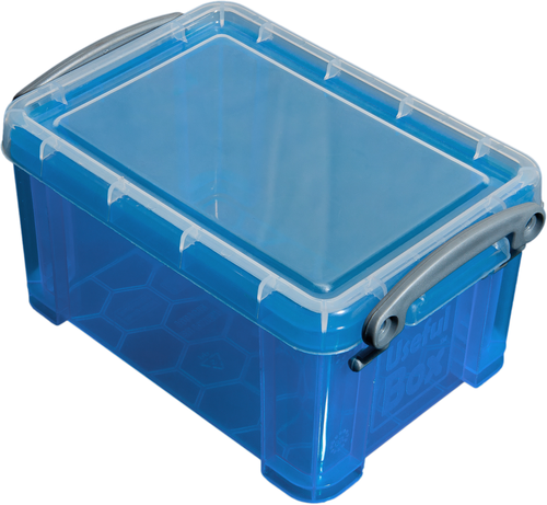 REALLY USEFUL BOX Kunststoffbox 0,7lt 68501706 transparent blau