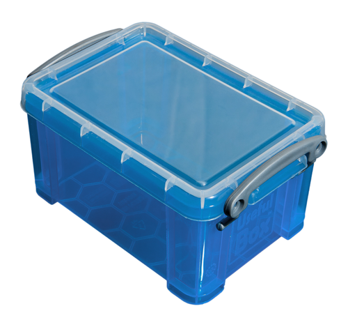 REALLY USEFUL BOX Kunststoffbox 0,3lt 68501406 transparent blau