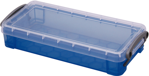 REALLY USEFUL BOX Kunststoffbox 0,55lt 68501606 transparent blau