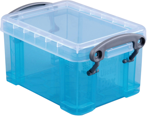 REALLY USEFUL BOX Kunststoffbox 0,7lt 68501717 transparent blau