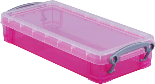 REALLY USEFUL BOX Kunststoffbox 0,55lt 68501618 transparent pink