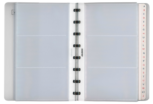 ADOC Sichtbuch Bind-Ex A5 9287.760P transparent, 800my 20 Taschen