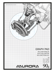 AURORA Millimeterpapier A4 MID51 90g weiss 50 Blatt
