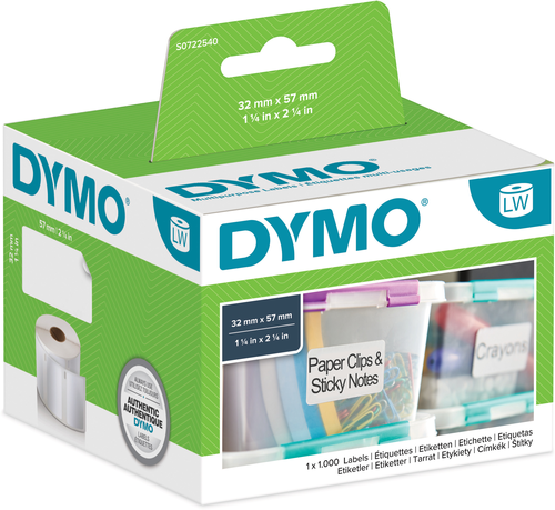 DYMO Universal-Etiketten S0722540 non-perm. 57x32mm 1000 Stck