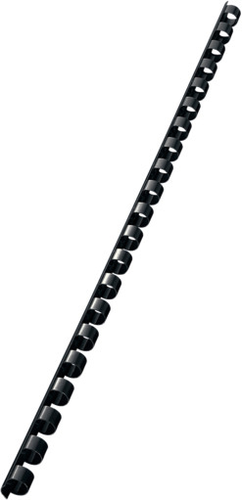 LEITZ Plastikbindercken 8mm A4 35041 schwarz, 21 Ringe 100 Stck