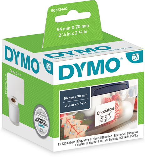 DYMO Disketten-Etiketten S0722440 perm.70x54mm 300 Stck