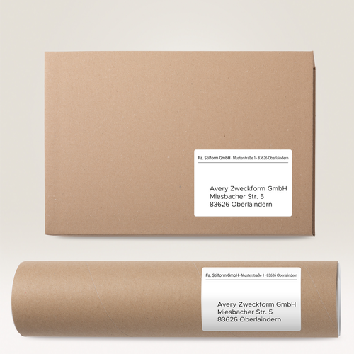 AVERY ZWECKFORM Versandetiketten 199,6x289,1mm L7167-100 weiss 100 Stk./100 Blatt
