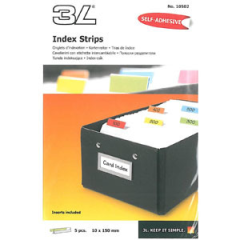 3L Kartenreiter 10x150mm 10502 5-farbig, selbstkleb. 5...