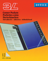 3L Dreieck Corner-Pockets 10x10cm 10011 transp. 12...