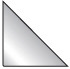 3L Dreieck Corner-Pockets 17x17cm 10024 transp. 100 Stck