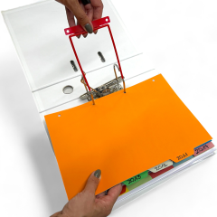 D-CLIP Bündelungsbügel mit Etikette 393124 rot,...