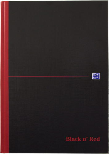 OXFORD Buch Black n Red A4 400047606 liniert, 90g 96 Blatt