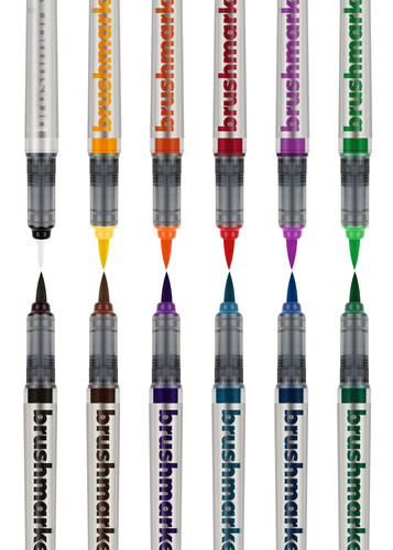 KARIN Brush Marker PRO + blender 27C1 Basic colours 12 Stck