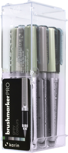 KARIN Brush Marker PRO 27C6 Grey colours 12 Stck