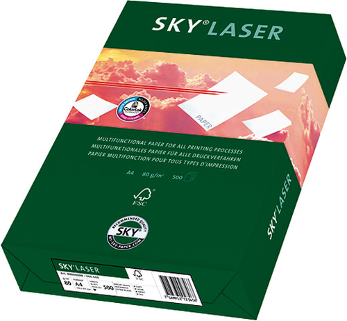 SKY Laser Papier A4 88054780 80g, weiss 500 Blatt