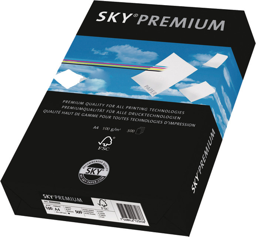 SKY Premium Papier A4 88233196 100g, weiss 500 Blatt
