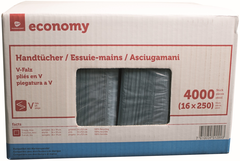 NEUTRAL Falthandtuch 1lg. 24x24cm 992932.60 blau, V-Falz...