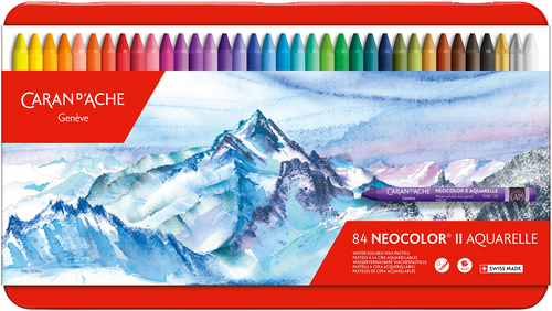 CARAN DACHE Wachsmalstift Neocolor II 7500.384 84 Stck, Box 9mmx10,5cm