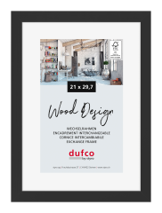 DUFCO Holz-Bilderrahmen 21x29.7cm 1610.80105 Toronto schwarz