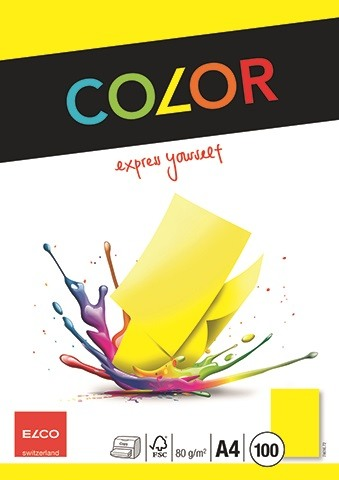 ELCO Office Color Papier A4 74616.72 80g, gelb 100 Blatt