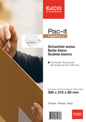 ELCO Paperbox Pac-it 300x215x80mm 74566.12 weiss 5...