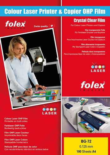 FOLEX Folie A4 BG72 125my 100 Blatt
