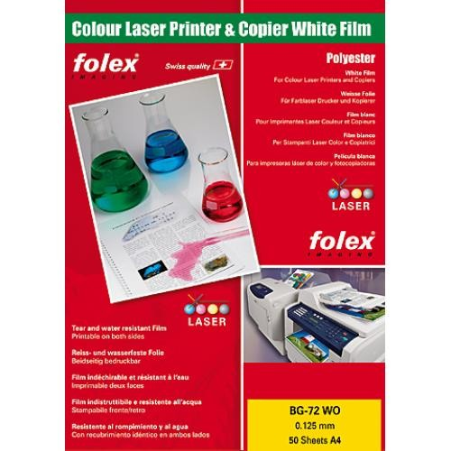 FOLEX Laserfolie BG-72 WO A4 29729.125.44 50 Folien