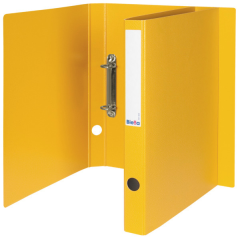 BIELLA Ringhefter Viria 25mm 151403.20 gelb, 2-Ring A4